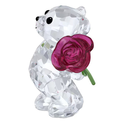 SWAROVSKI מניאטורה קריסטל Kris Bear A Rose with Love