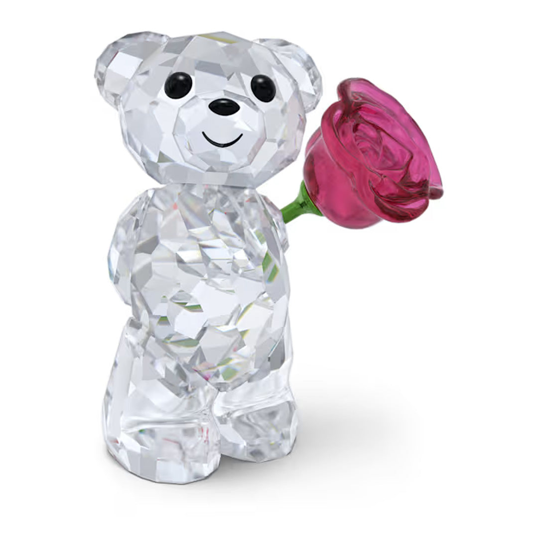 SWAROVSKI מניאטורה קריסטל Kris Bear A Rose with Love