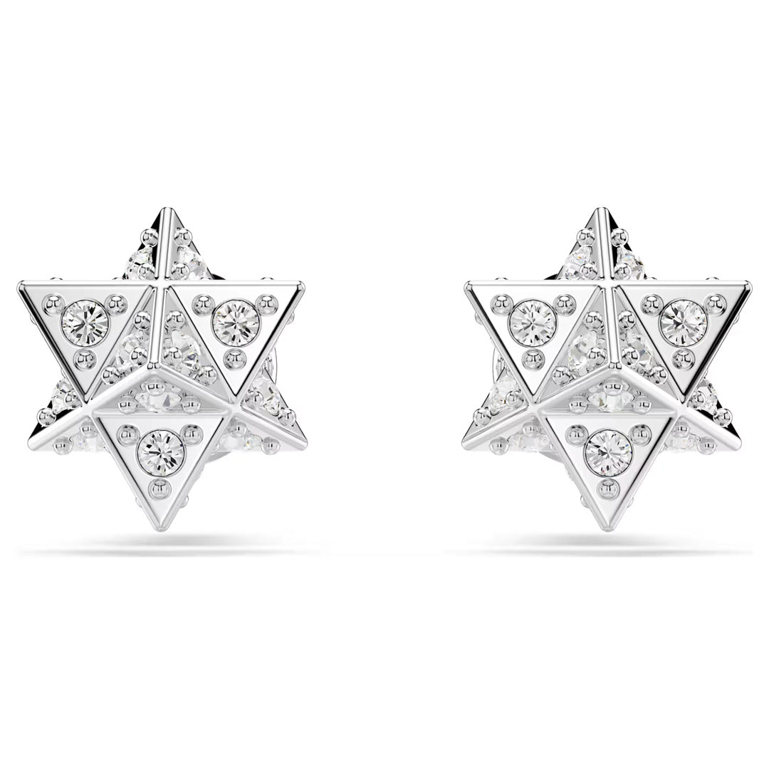 SWAROVSKI עגילי DEXTERA ציפוי רודיום