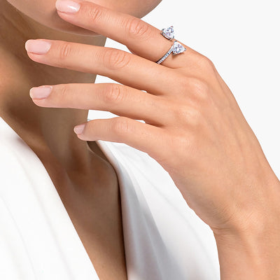 SWAROVSKI טבעת MESMERA ציפוי רודיום