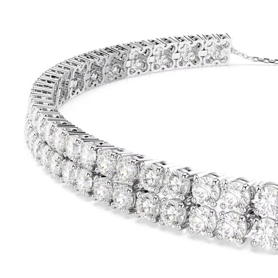 SWAROVSKI שרשרת צ'וקר MATRIX ציפוי רודיום