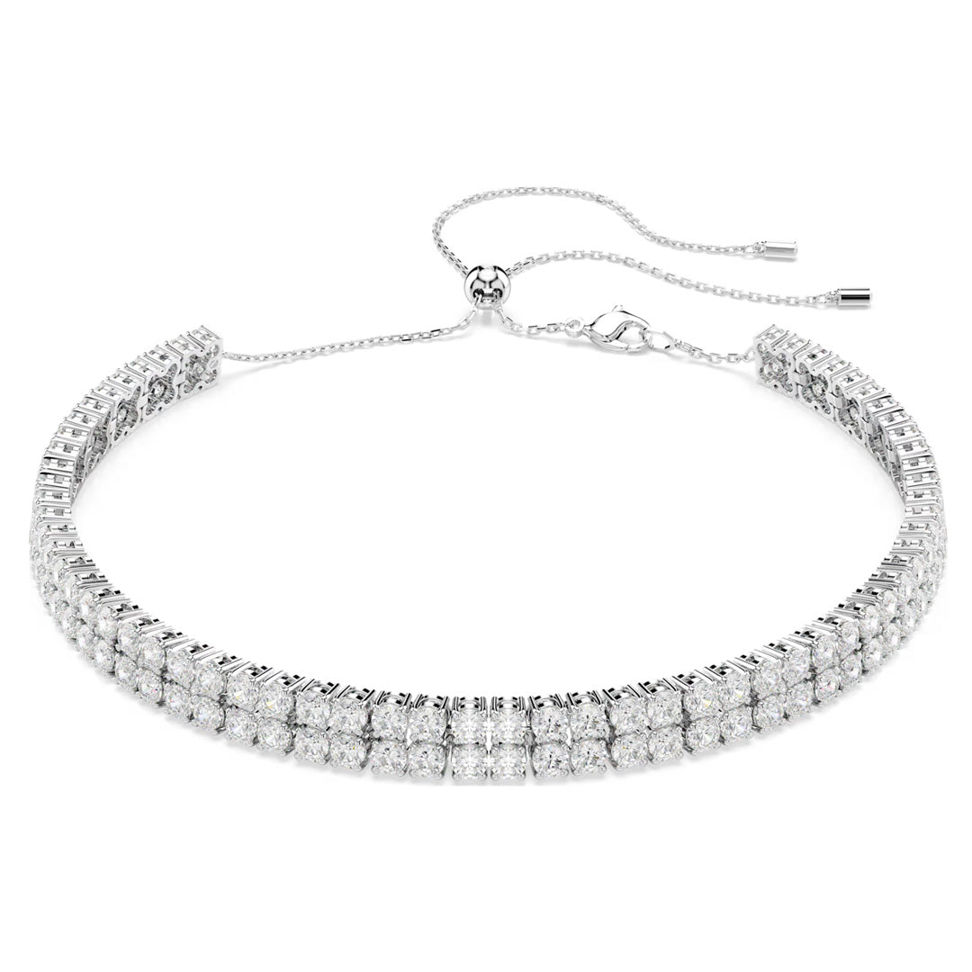 SWAROVSKI שרשרת צ'וקר MATRIX ציפוי רודיום