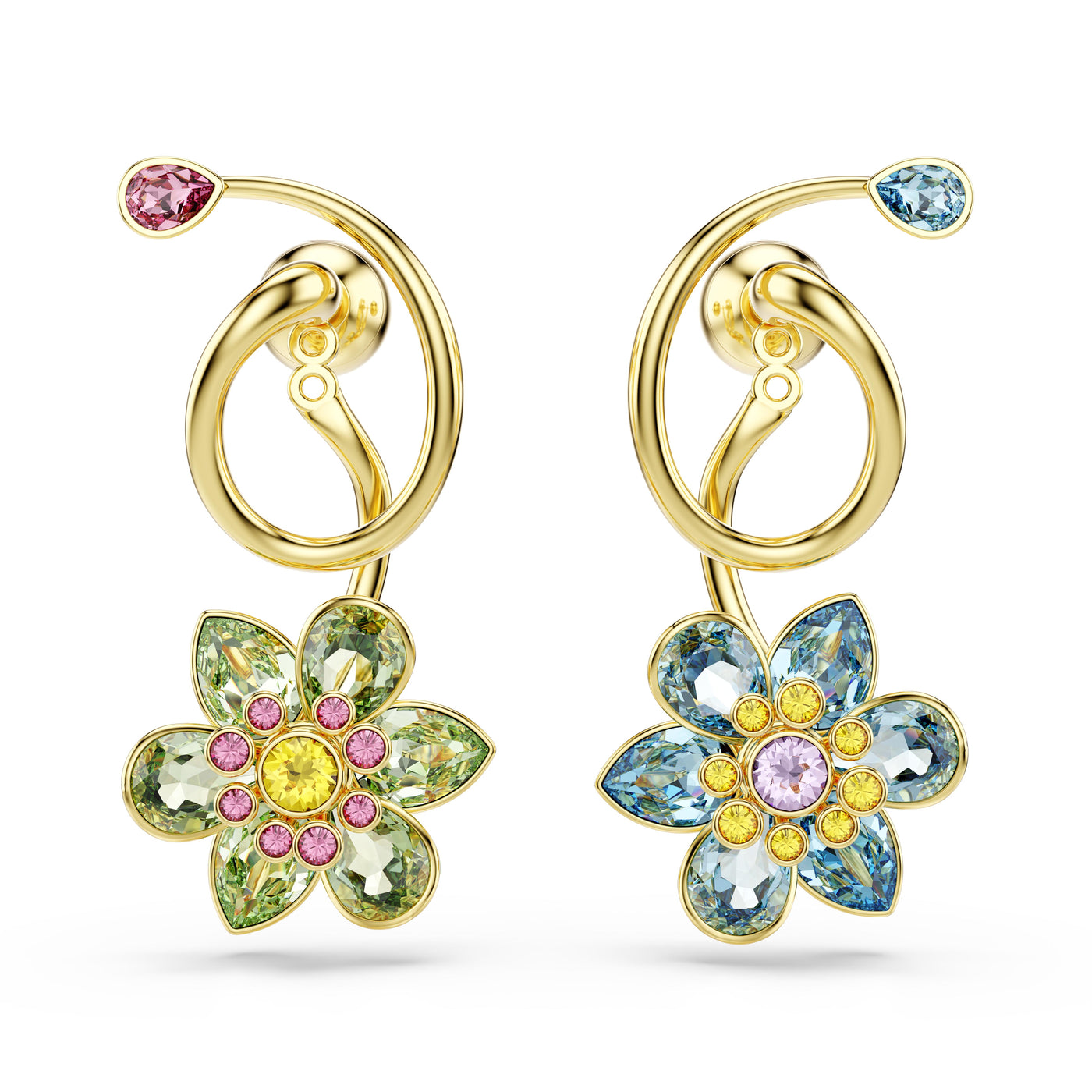 SWAROVSKI עגילי IDYLLIA ציפוי זהב
