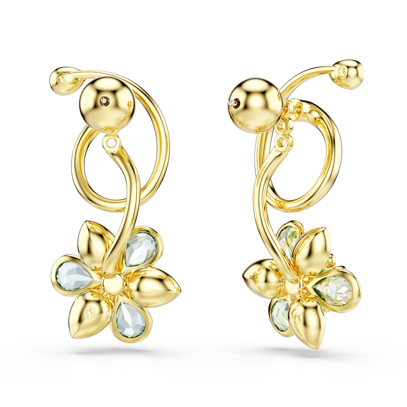 SWAROVSKI עגילי IDYLLIA ציפוי זהב