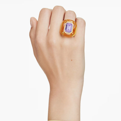 SWAROVSKI טבעת DULCIS בצבע צהוב