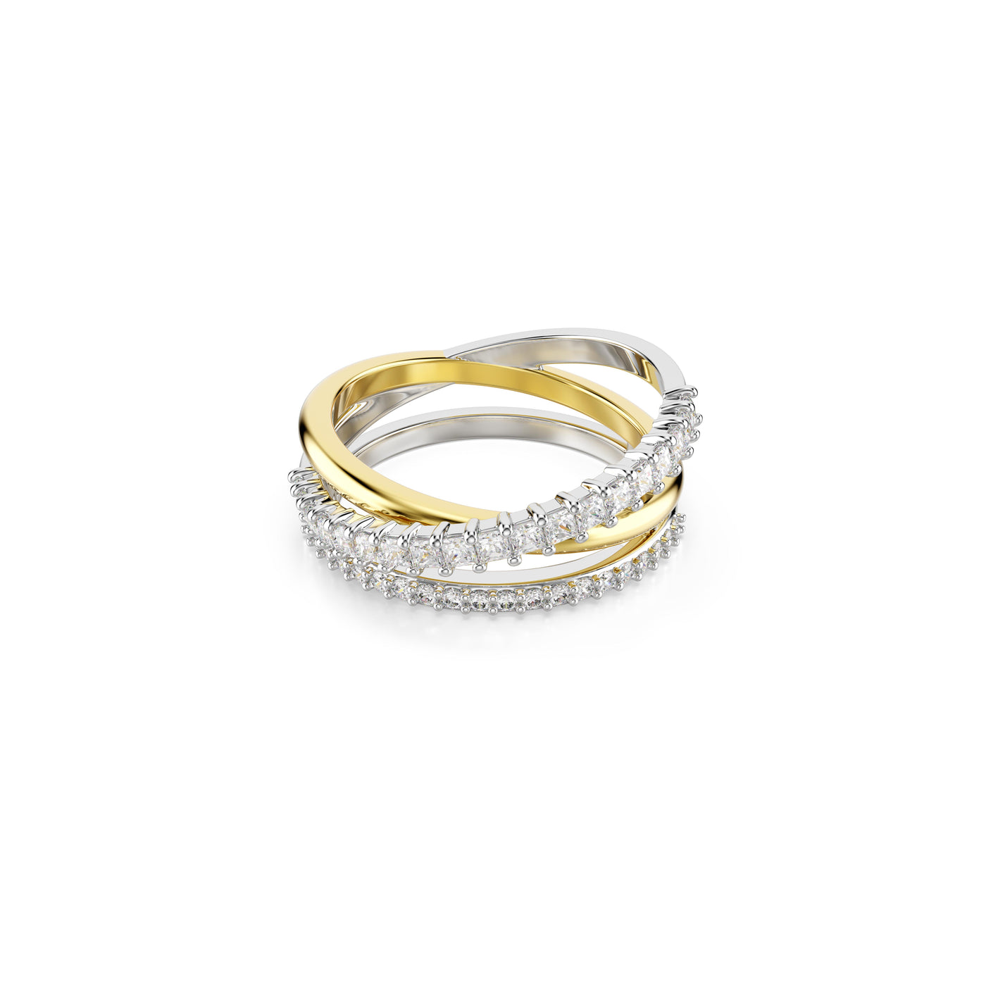 SWAROVSKI טבעת HYPERBOLA ציפוי רודיום