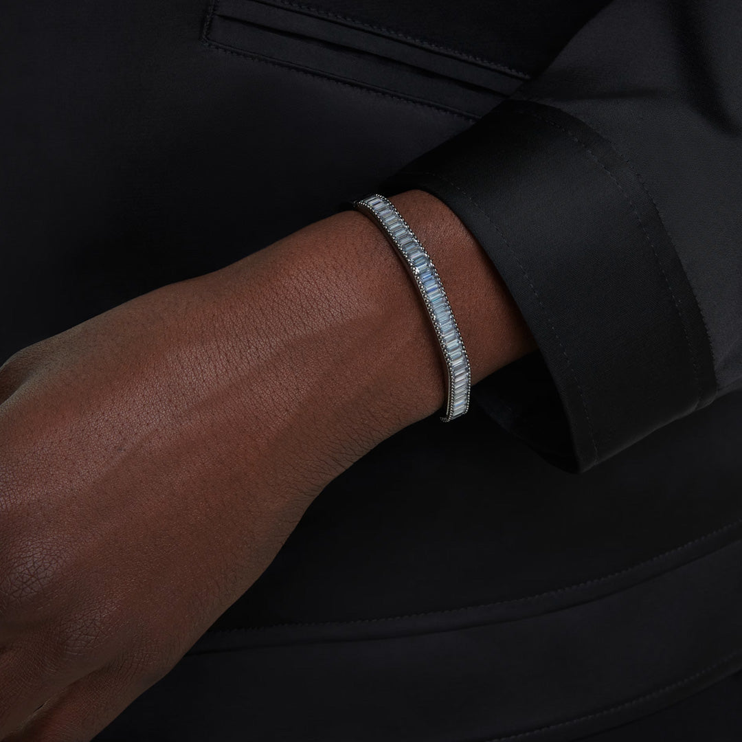 SWAROVSKI צמיד MATRIX ציפוי רודיום שחור