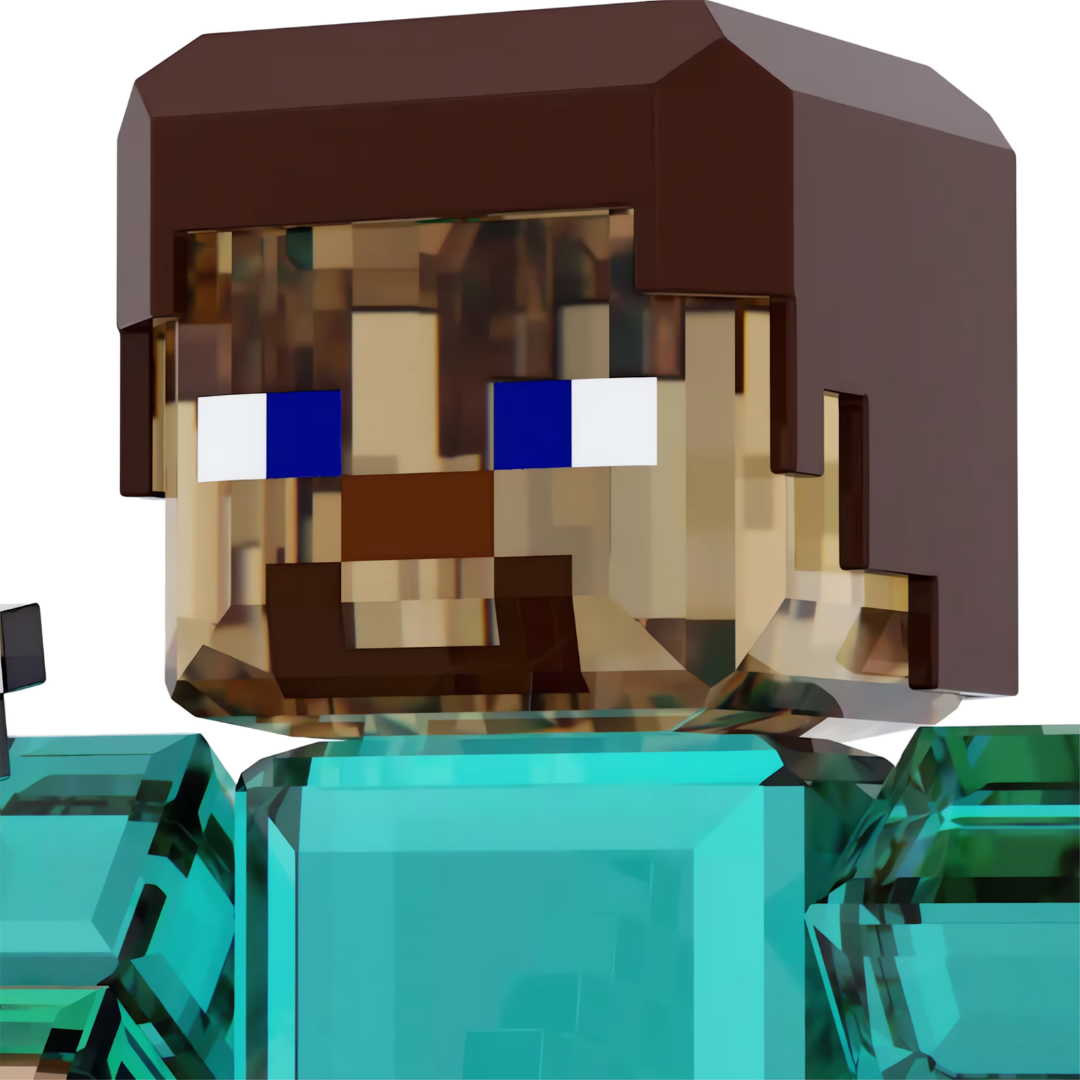 SWAROVSKI מניאטורה קריסטל Minecraft Steve