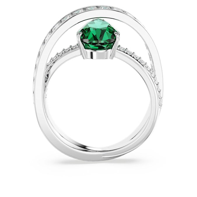 SWAROVSKI טבעת  HYPERBOLA רודיום ירוקה
