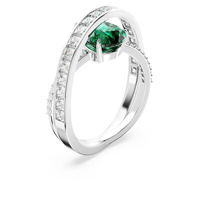 SWAROVSKI טבעת  HYPERBOLA רודיום ירוקה