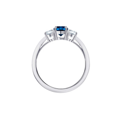 SWAROVSKI טבעת Attract Trilogy Round קריסטל כחול