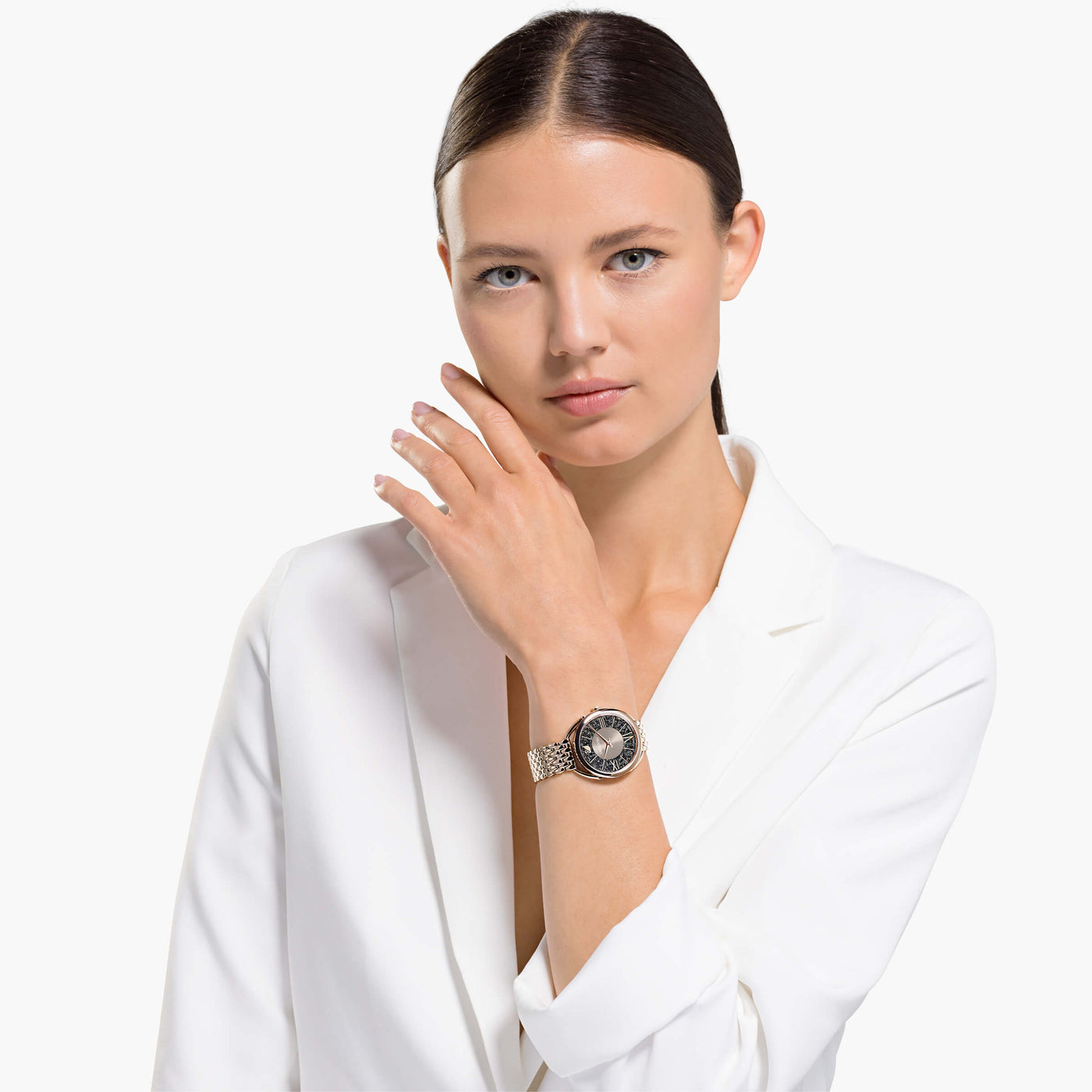SWAROVSKI שעון Crystalline Glam ציפוי מוזהב