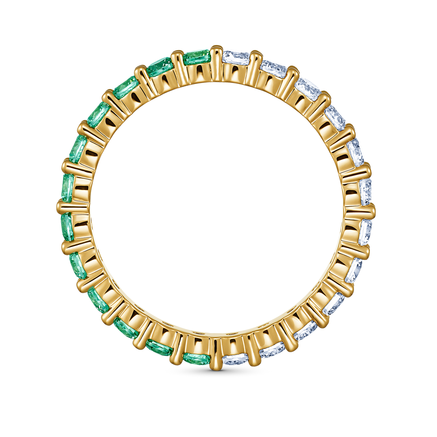 SWAROVSKI טבעת Vittore Half  קריסטל ירוק