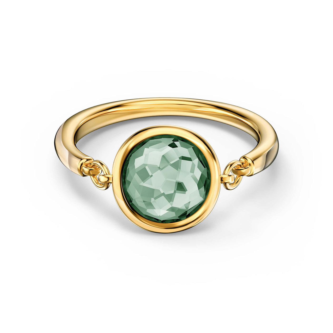 SWAROVSKI טבעת Tahlia ציפוי מוזהב קריסטל ירוק