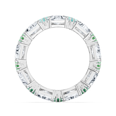 SWAROVSKI טבעת Millenia משולשים קריסטל ירוק