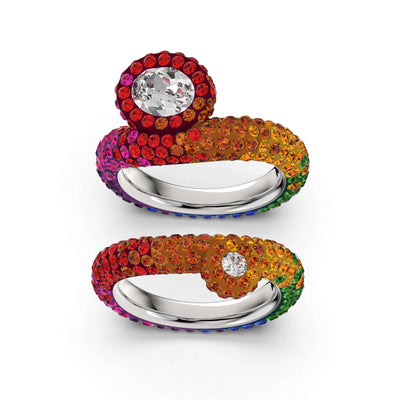 SWAROVSKI טבעת Tigris כפולה משולבת