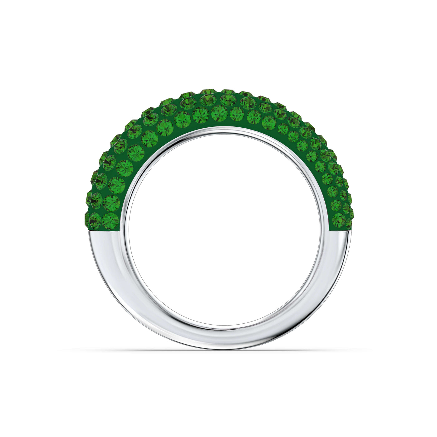 SWAROVSKI טבעת Tigris קריסטל ירוק