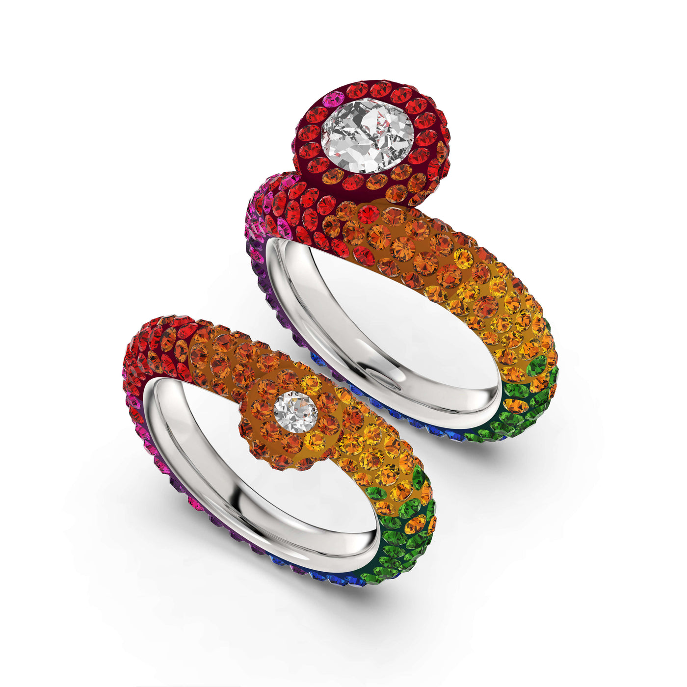 SWAROVSKI טבעת Tigris כפולה משולבת