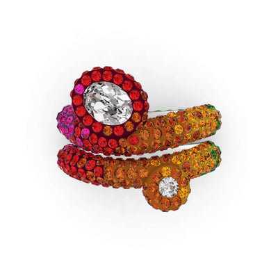 SWAROVSKI טבעת Tigris כפולה משולבת