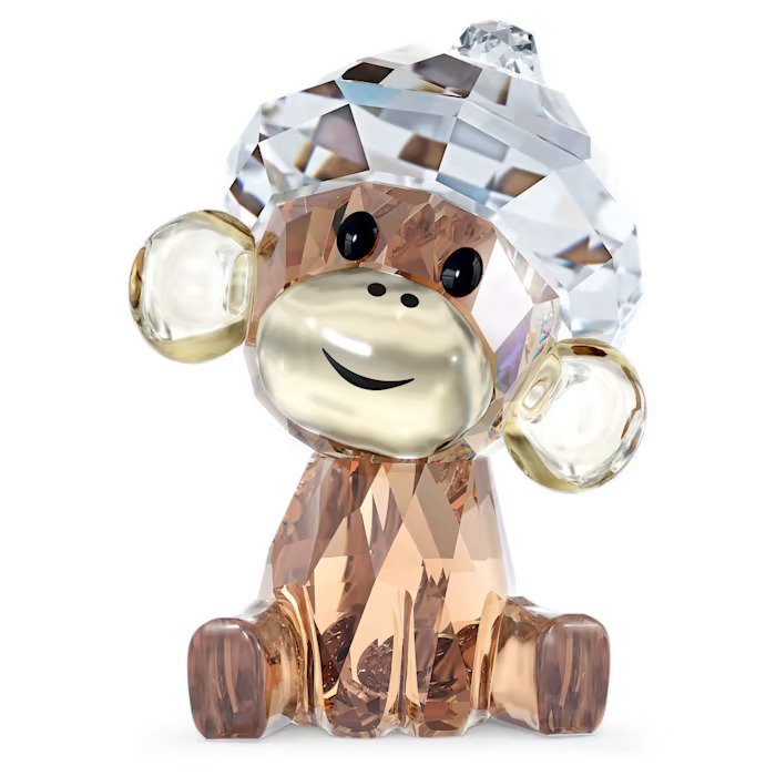 SWAROVSKI מניאטורה קריסטל Baby Animals Cheeky the Monkey