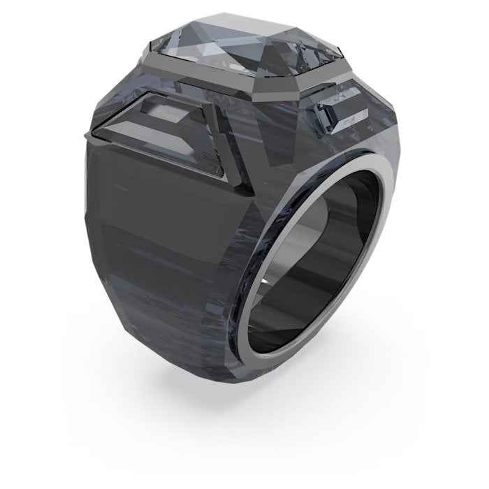 SWAROVSKI טבעת Chroma cocktail  שחורה