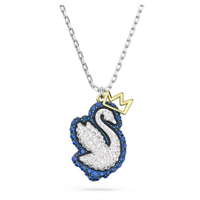 SWAROVSKI שרשרת POP SWAN כחולה