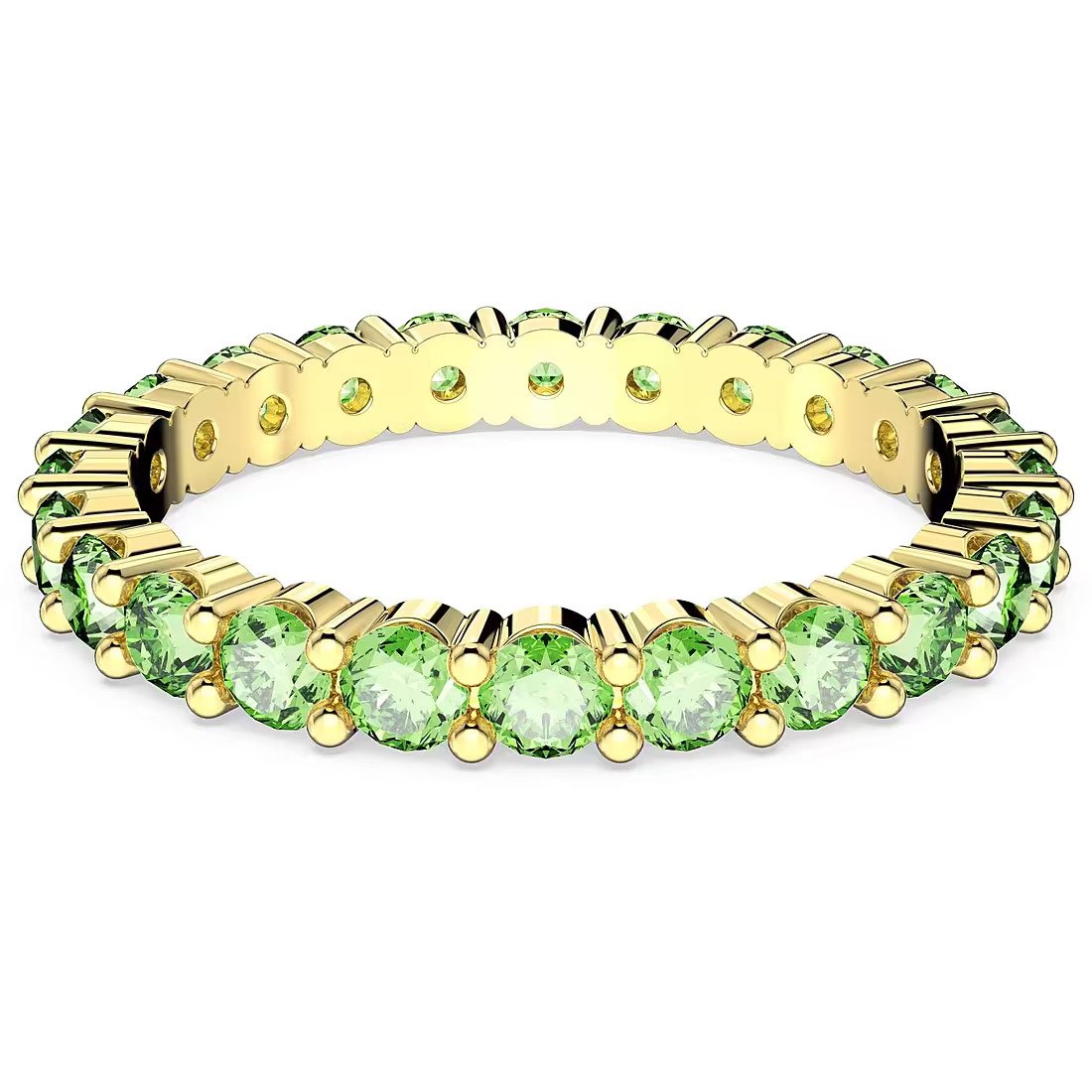 SWAROVSKI טבעת MATRIX  ירוקה מוזהבת